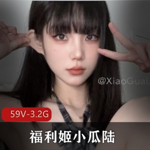 高颜值美女福利姬小瓜陆合集资源，59个小视频3.2G图集172